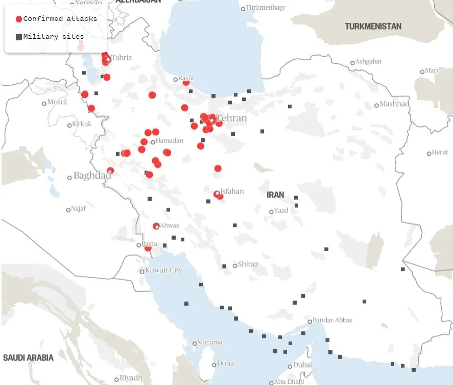 Израиль Иран Иран карта