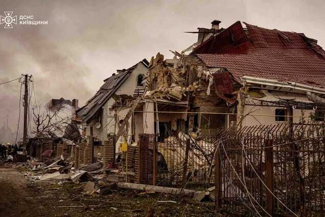 Наслідки російського обстрілу, Київщина, 25 травня 2025 року